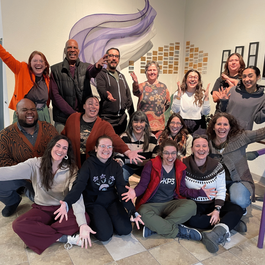 A group of people from a dance company
