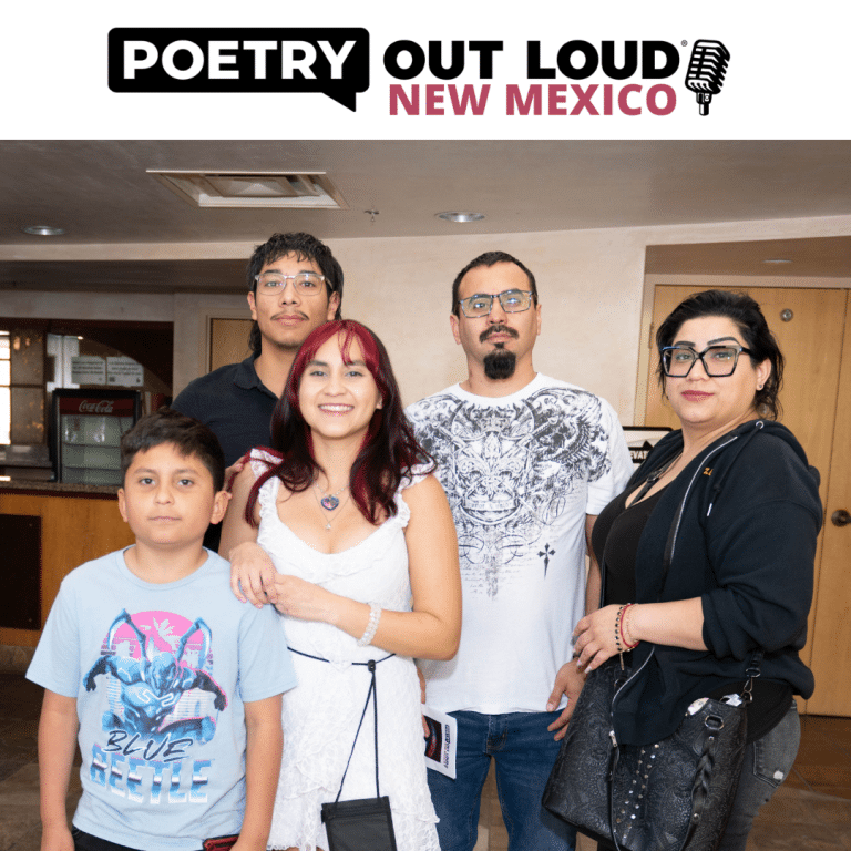 5 members of the poetry out loud audience